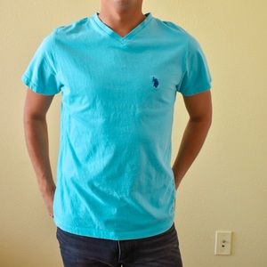 US POLO V-NECK SHIRT